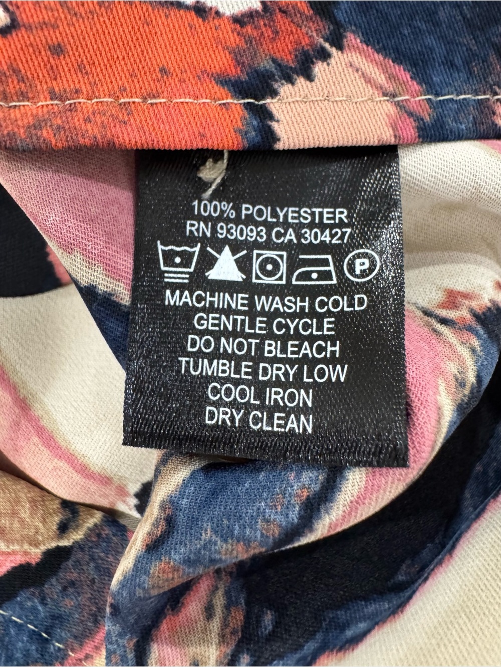 NIC + ZOE multi colored abstract poly blouse, Medium, - Picture 11 of 13